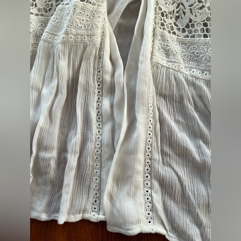Anthropologie Elevenses Kenepa Crochet Lace Kimono - Picture 10 of 13